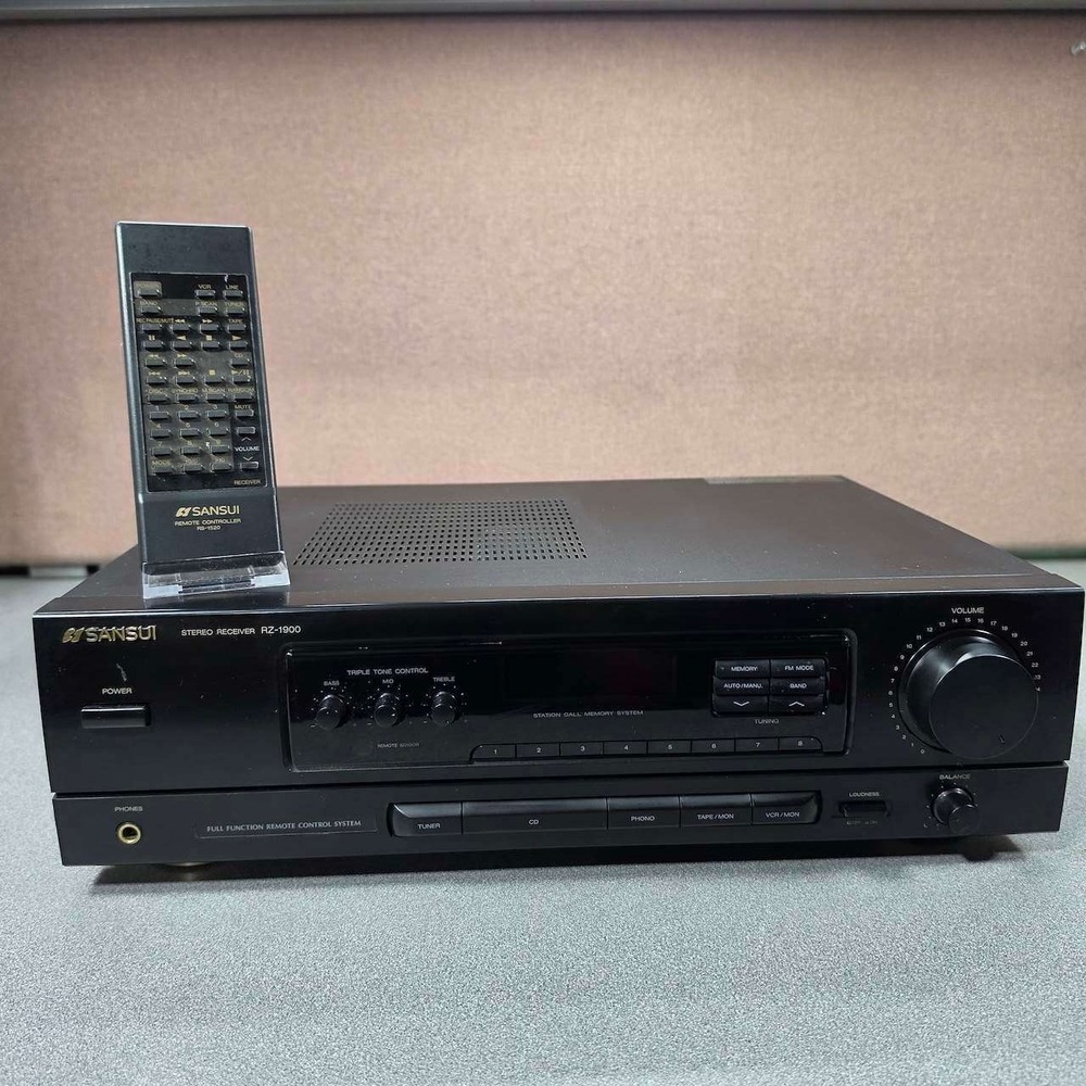 Sansui RZ-1900 Audio Receiver With Remote Control Vintage WORKS